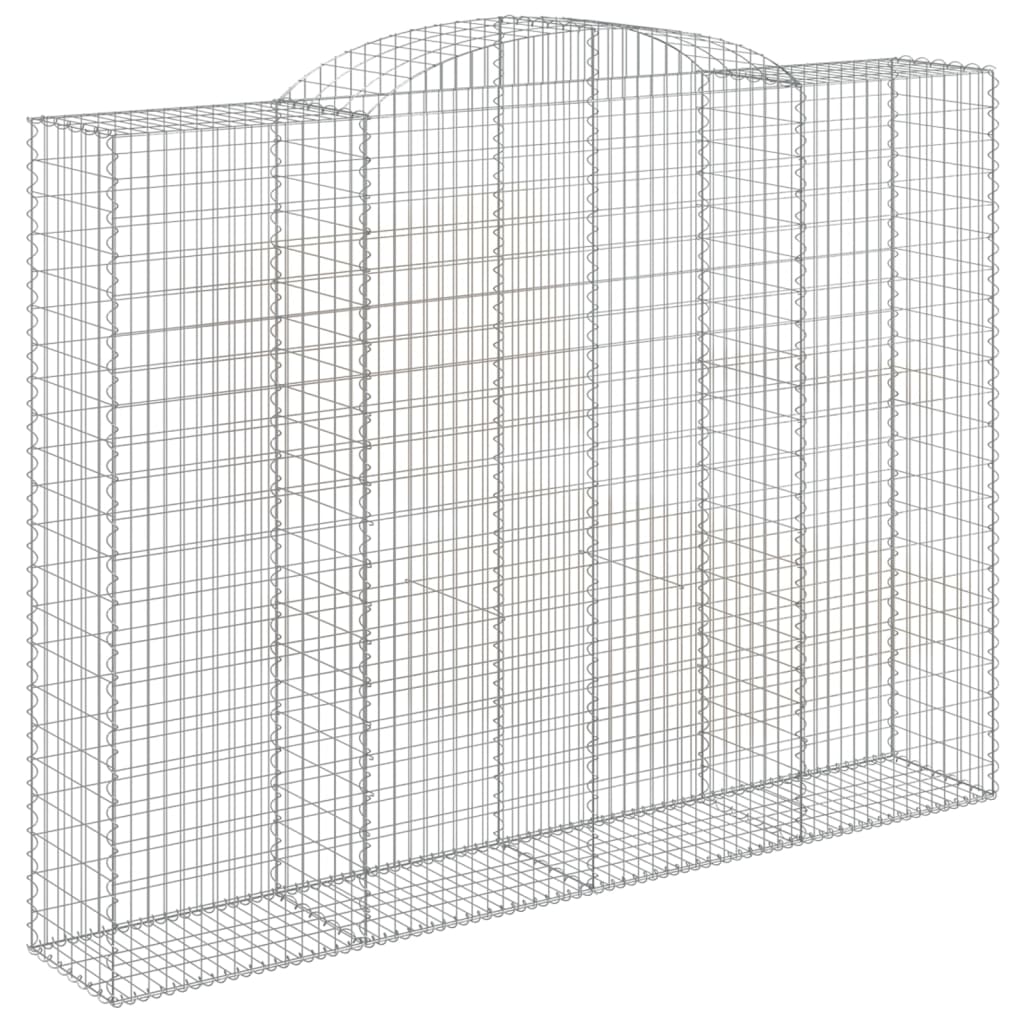 Coșuri gabion arcuite, 9 buc, 300x50x220/240cm, fier galvanizat GartenMobel Dekor