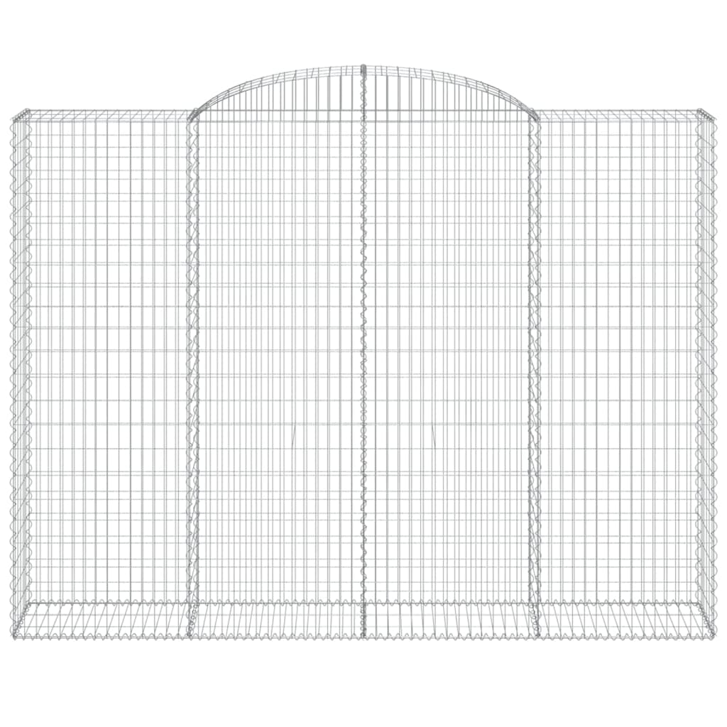 Coșuri gabion arcuite, 9 buc, 300x50x220/240cm, fier galvanizat GartenMobel Dekor