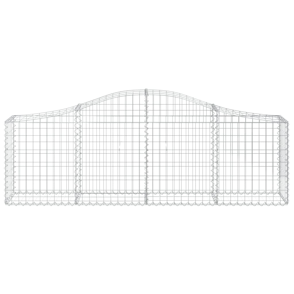 Coșuri gabion arcuite 10 buc, 200x30x60/80 cm, fier galvanizat GartenMobel Dekor