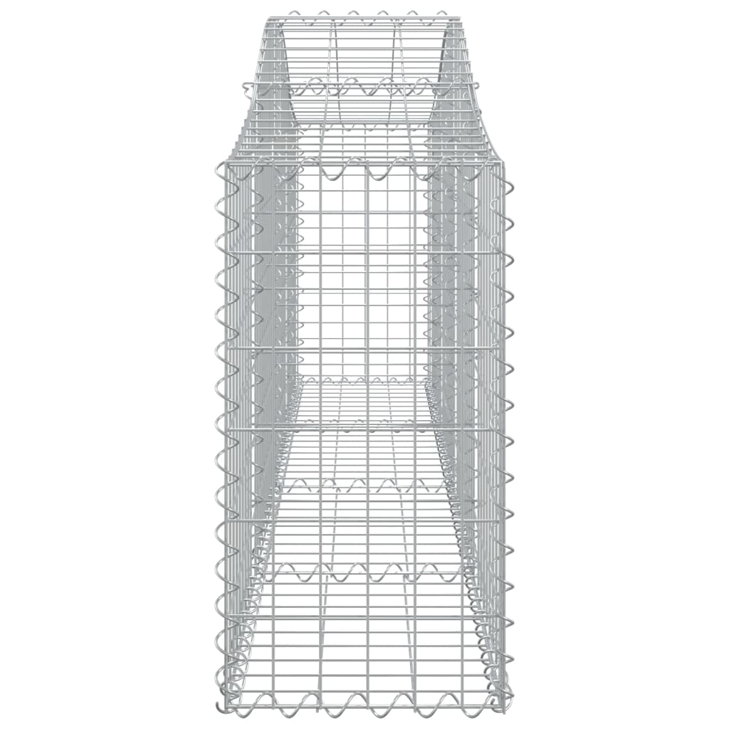 Coșuri gabion arcuite 25 buc, 200x30x60/80 cm, fier galvanizat GartenMobel Dekor
