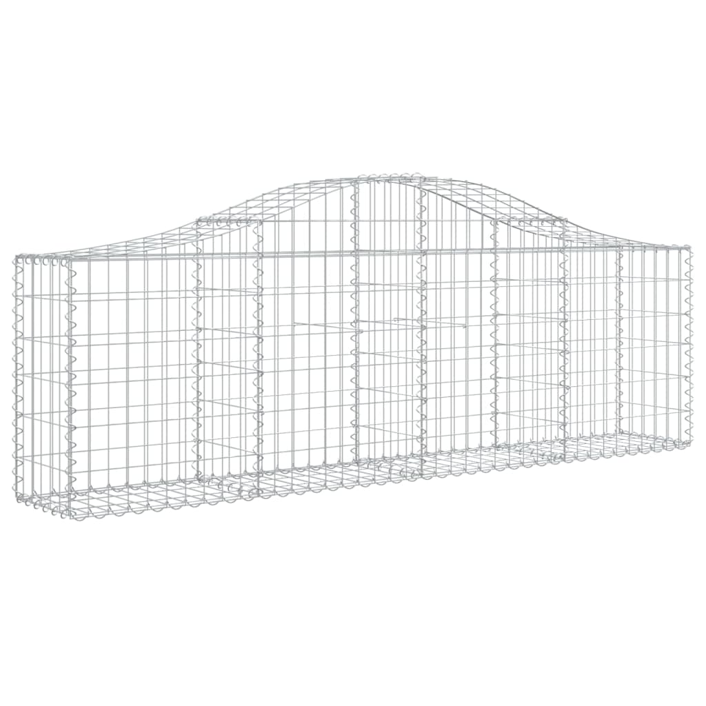 Coșuri gabion arcuite 25 buc, 200x30x60/80 cm, fier galvanizat GartenMobel Dekor