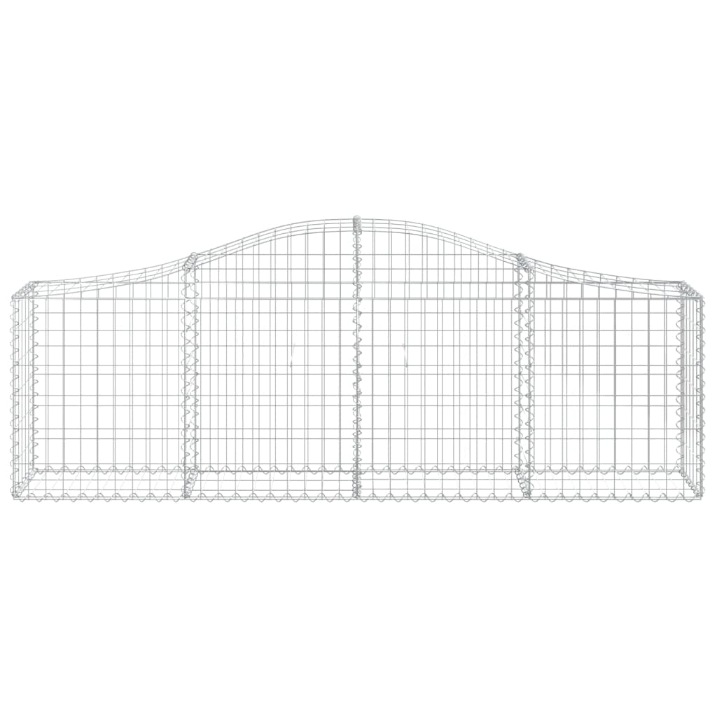 Coșuri gabion arcuite 25 buc, 200x30x60/80 cm, fier galvanizat GartenMobel Dekor