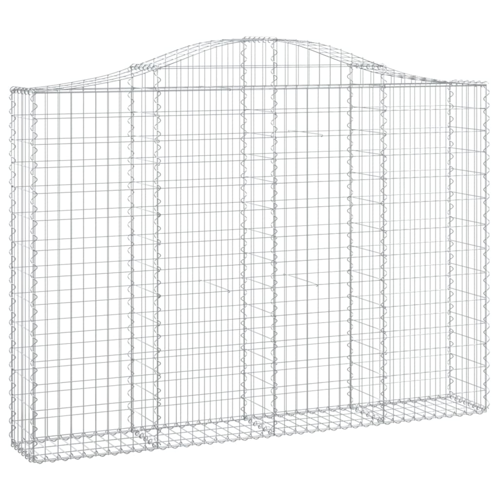 Coșuri gabion arcuite 3 buc, 200x30x140/160cm, fier galvanizat GartenMobel Dekor