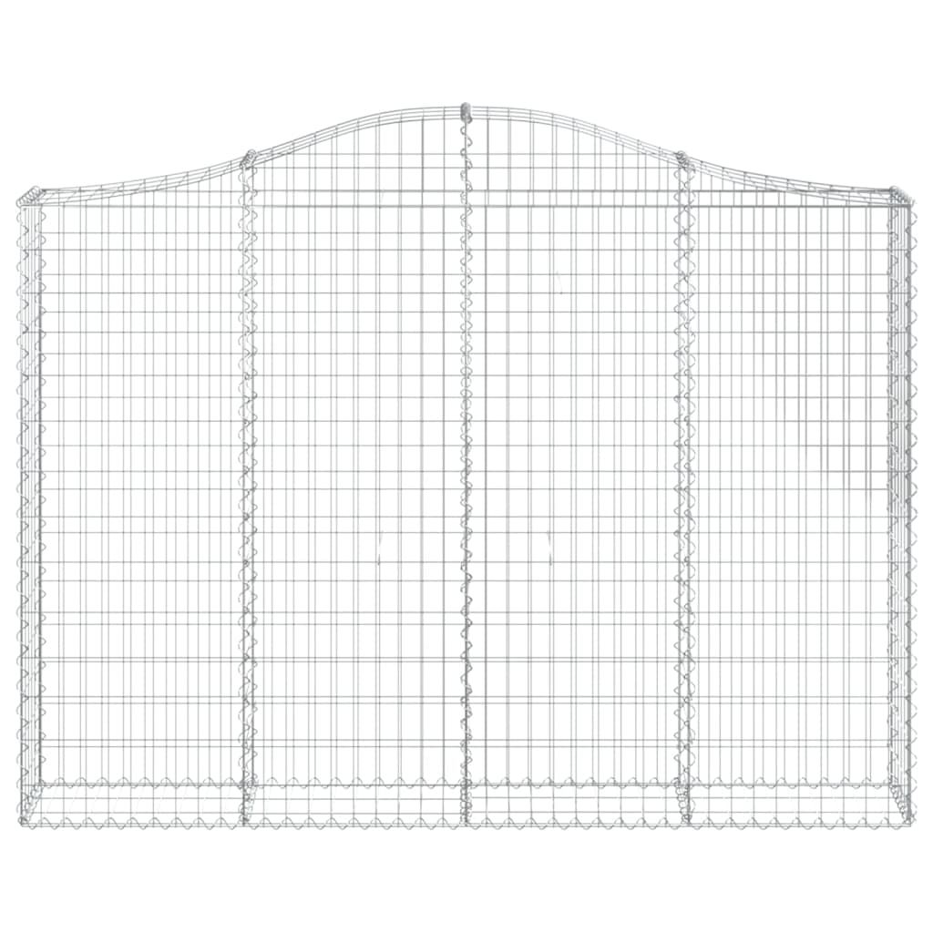Coșuri gabion arcuite 3 buc, 200x30x140/160cm, fier galvanizat GartenMobel Dekor