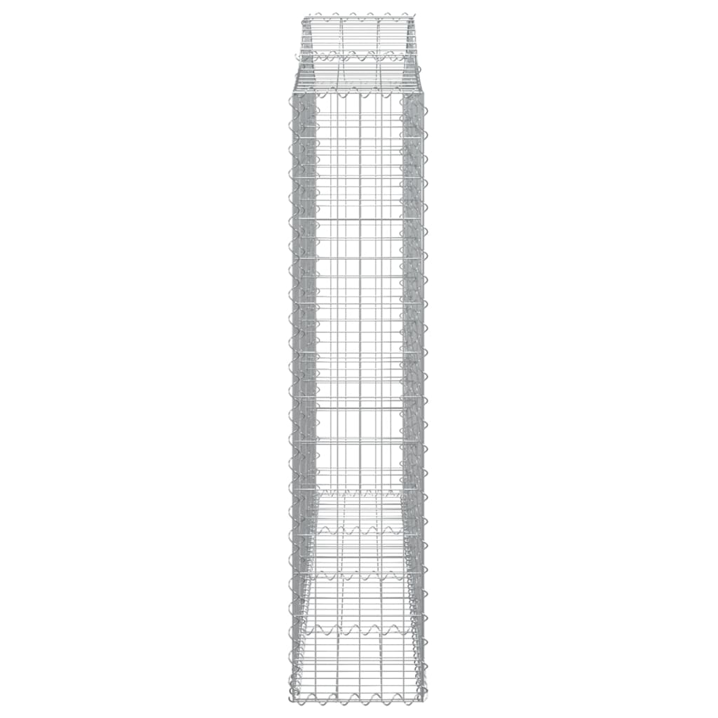 Coșuri gabion arcuite 4 buc, 200x30x140/160cm, fier galvanizat GartenMobel Dekor