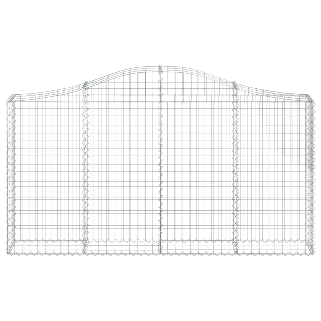 Coșuri gabion arcuite 40 buc, 200x30x100/120 cm fier galvanizat GartenMobel Dekor