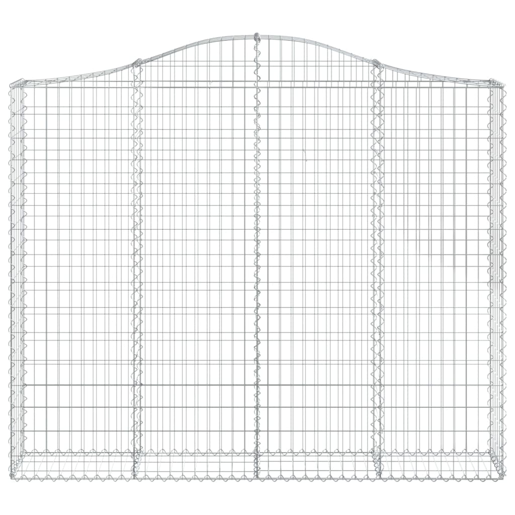 Coșuri gabion arcuite 7 buc, 200x30x160/180 cm, fier galvanizat GartenMobel Dekor