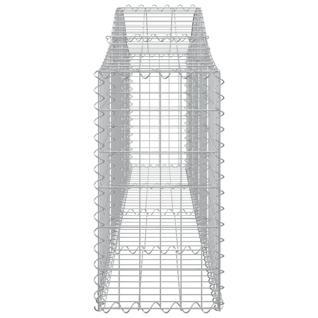 Coșuri gabion arcuite 8 buc, 200x30x60/80 cm, fier galvanizat GartenMobel Dekor