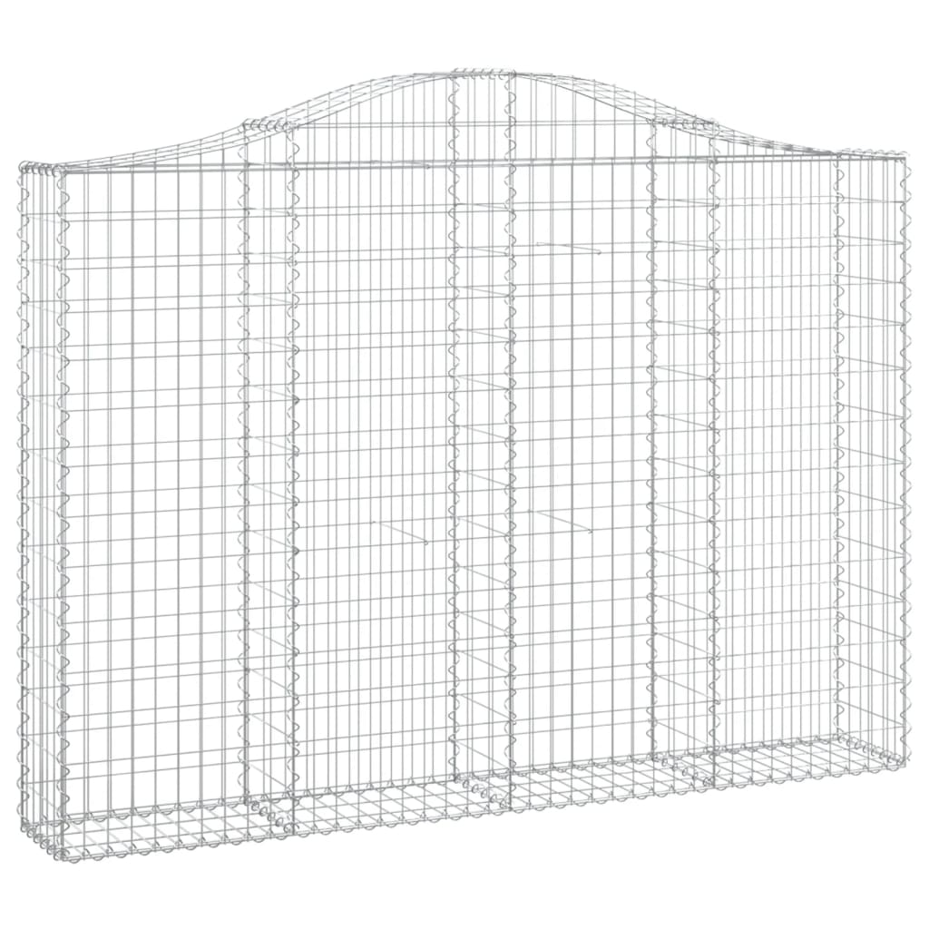 Coșuri gabion arcuite 9 buc, 200x30x140/160cm, fier galvanizat GartenMobel Dekor