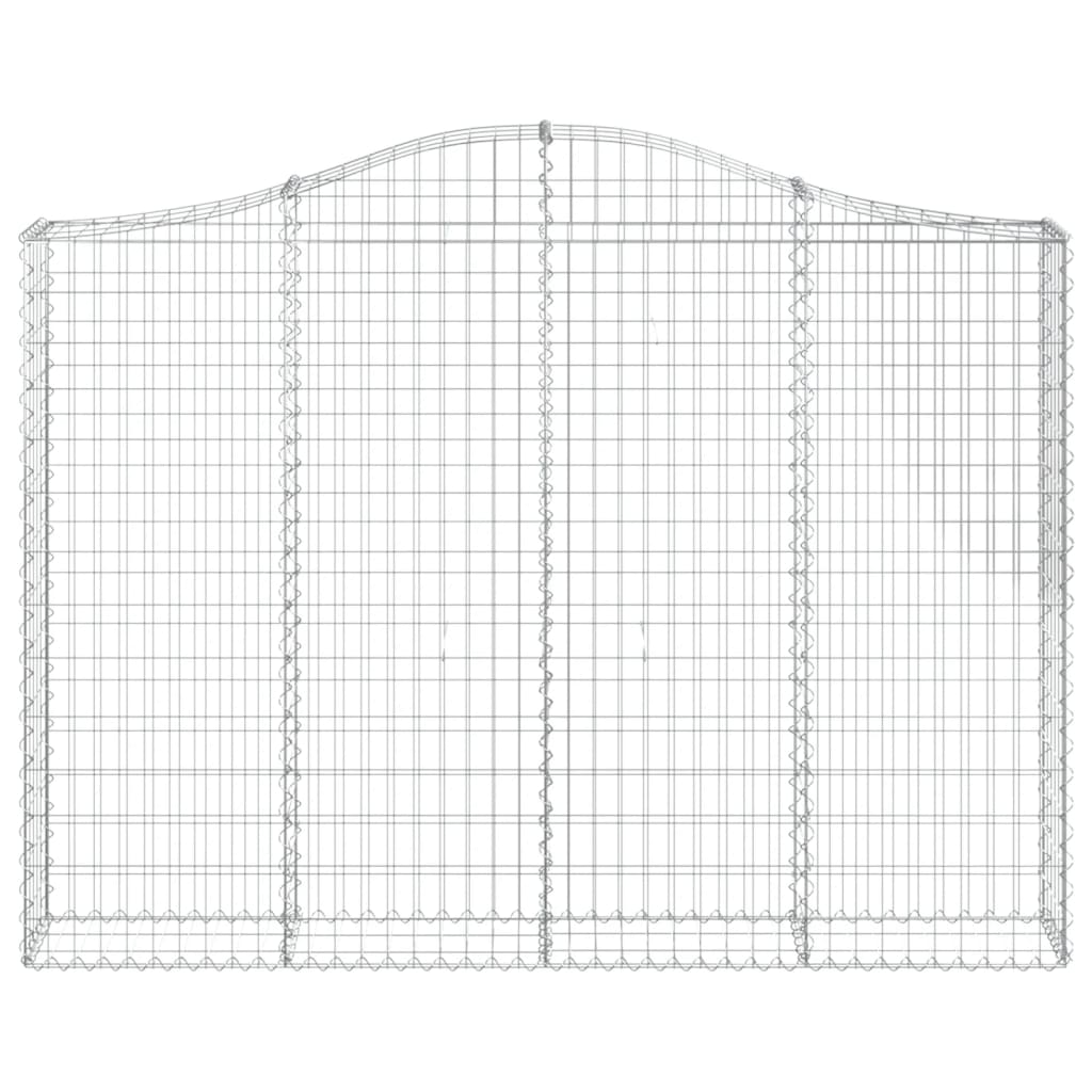 Coșuri gabion arcuite 9 buc, 200x30x140/160cm, fier galvanizat GartenMobel Dekor