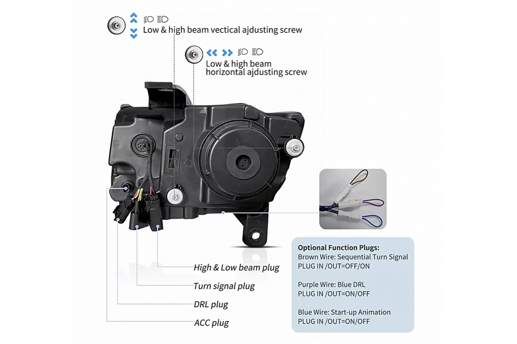 Faruri LED Jeep Grand Cherokee IV WK2 (2011-2013) Semnal Dinamic Performance AutoTuning
