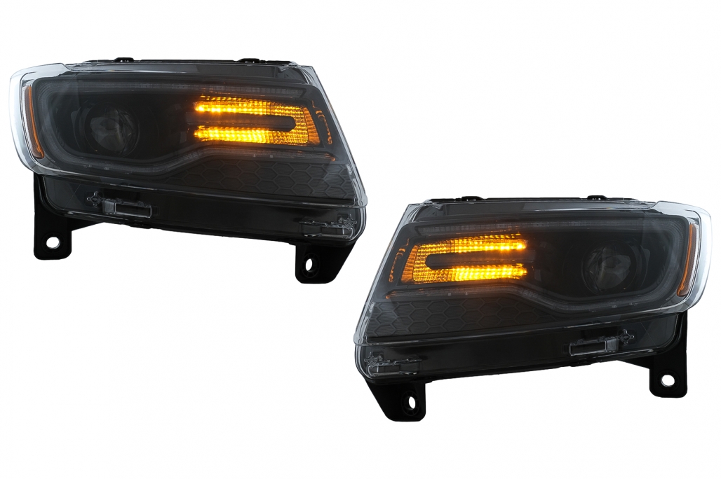 Faruri LED Jeep Grand Cherokee IV WK2 (2011-2013) Semnal Dinamic Performance AutoTuning