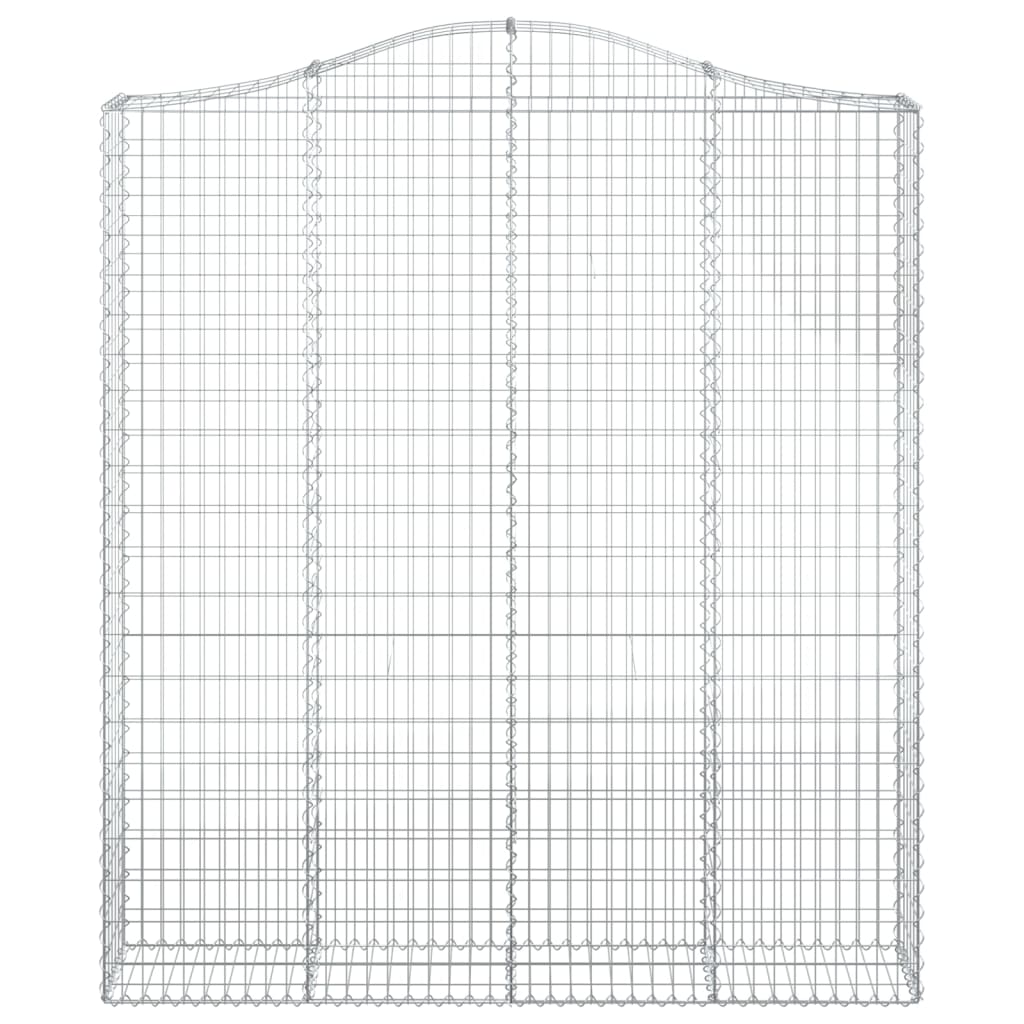 Coșuri gabion arcuite, 2 buc 200x30x220/240cm, fier galvanizat GartenMobel Dekor