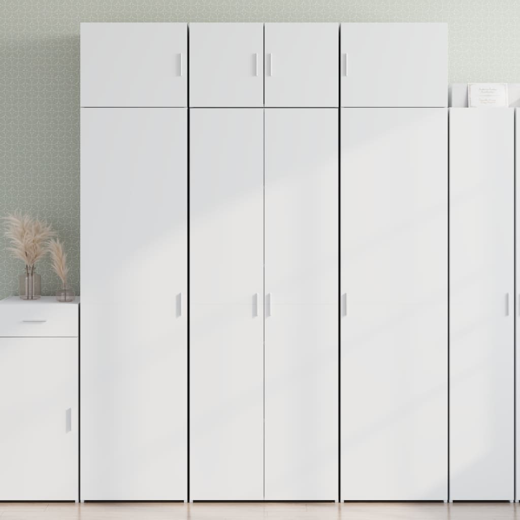 Dulap înalt, alb, 70x42,5x185 cm, lemn prelucrat GartenMobel Dekor