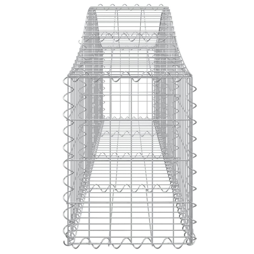 Coșuri gabion arcuite 11 buc, 200x30x40/60 cm, fier galvanizat GartenMobel Dekor