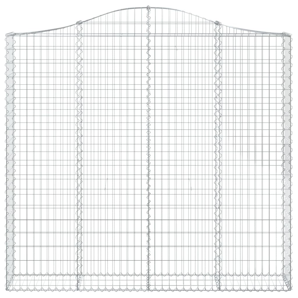Coșuri gabion arcuite 14 buc, 200x30x180/200cm, fier galvanizat GartenMobel Dekor