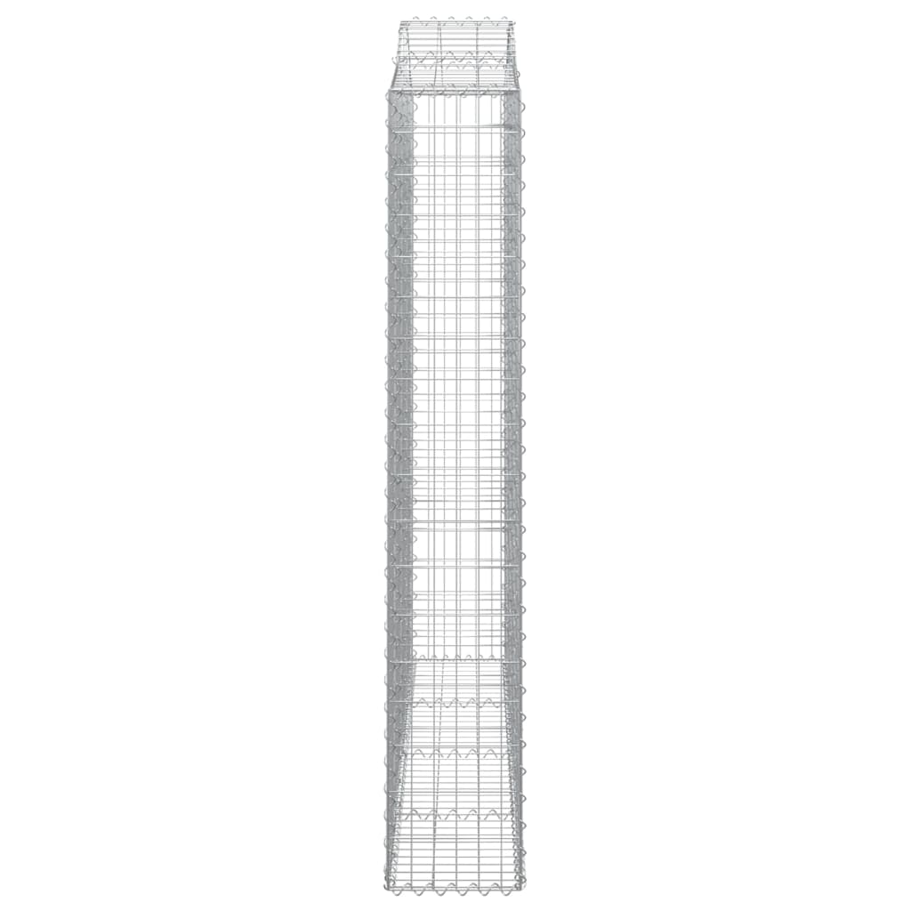 Coșuri gabion arcuite 14 buc, 200x30x180/200cm, fier galvanizat GartenMobel Dekor
