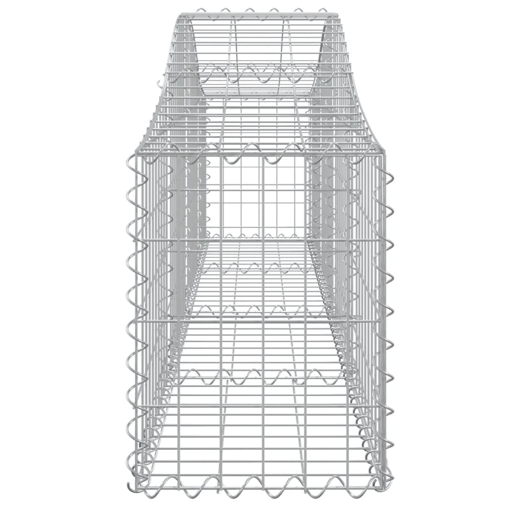 Coșuri gabion arcuite 14 buc, 200x30x40/60 cm, fier galvanizat GartenMobel Dekor