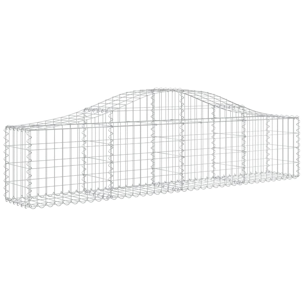 Coșuri gabion arcuite 20 buc, 200x30x40/60 cm, fier galvanizat GartenMobel Dekor