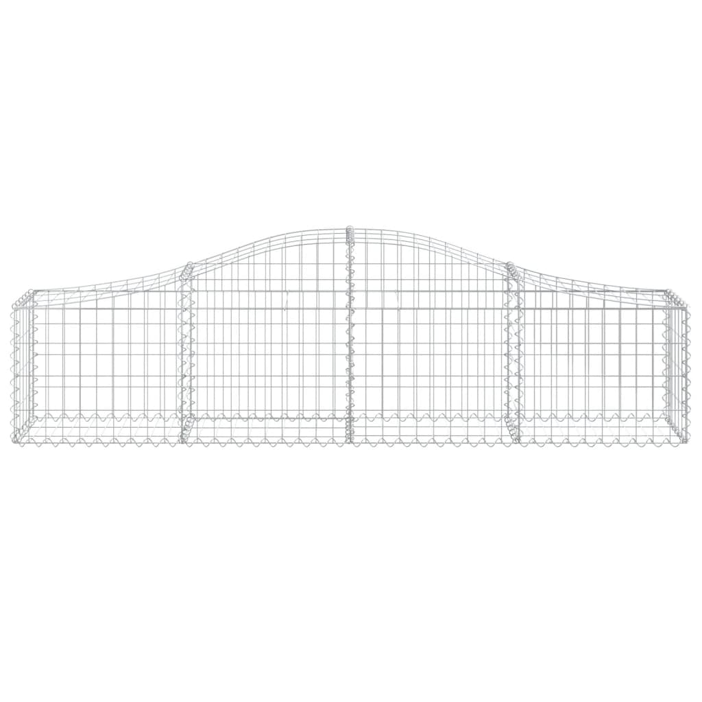 Coșuri gabion arcuite 20 buc, 200x30x40/60 cm, fier galvanizat GartenMobel Dekor