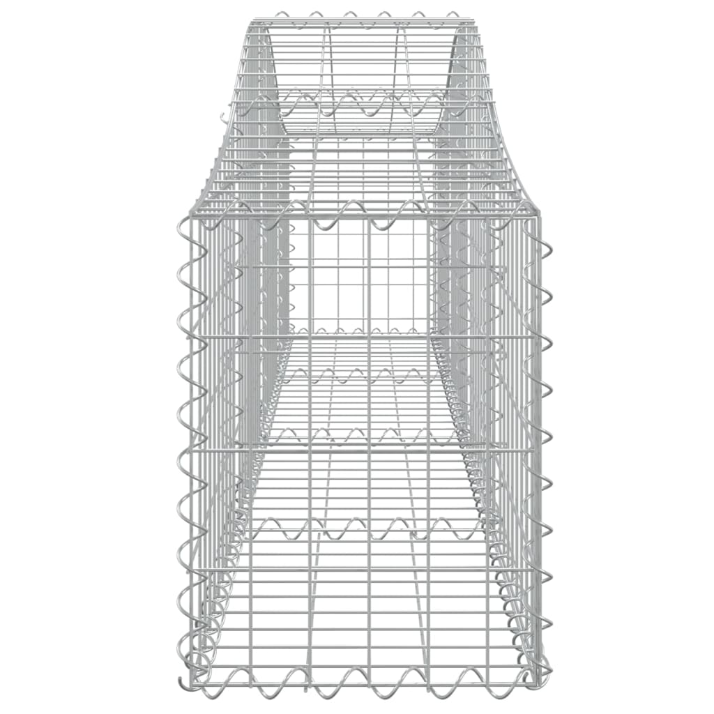 Coșuri gabion arcuite 20 buc, 200x30x40/60 cm, fier galvanizat GartenMobel Dekor