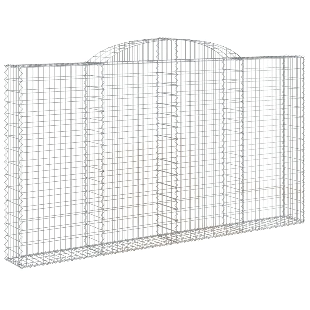 Coșuri gabion arcuite 3 buc. 300x30x160/180 cm fier galvanizat GartenMobel Dekor