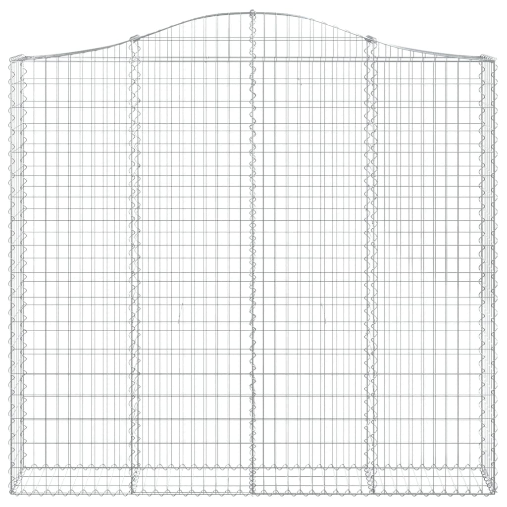 Coșuri gabion arcuite 5 buc, 200x30x180/200cm, fier galvanizat GartenMobel Dekor