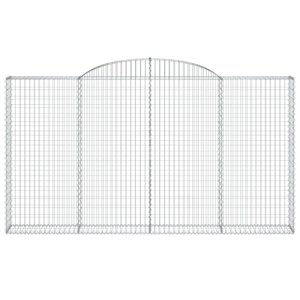Coșuri gabion arcuite 5 buc. 300x30x160/180 cm fier galvanizat GartenMobel Dekor