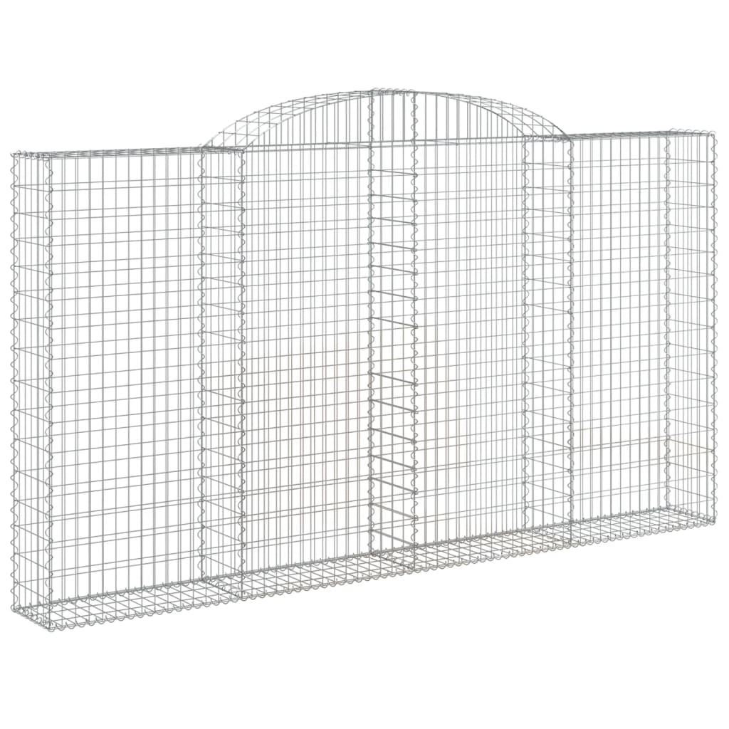 Coșuri gabion arcuite 5 buc. 300x30x160/180 cm fier galvanizat GartenMobel Dekor