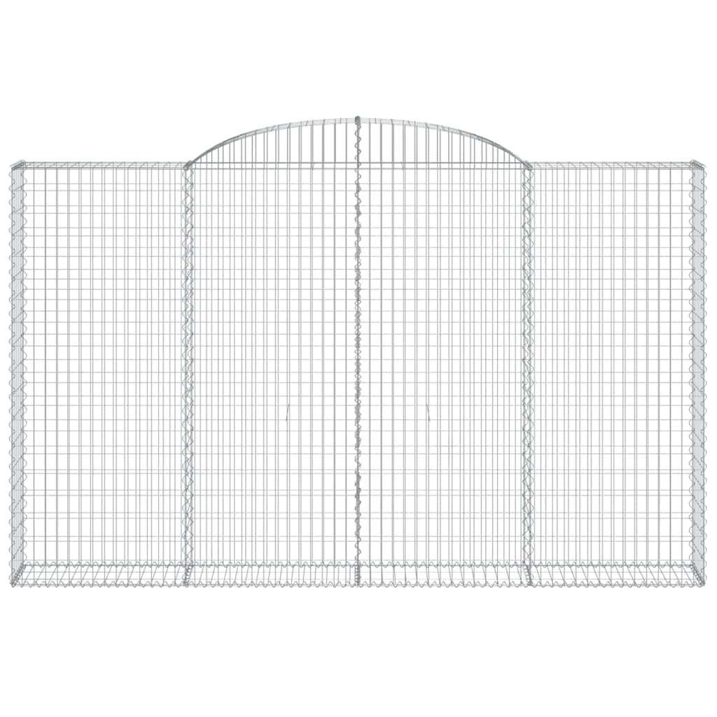 Coșuri gabion arcuite 5 buc, 300x30x180/200 cm, fier galvanizat GartenMobel Dekor