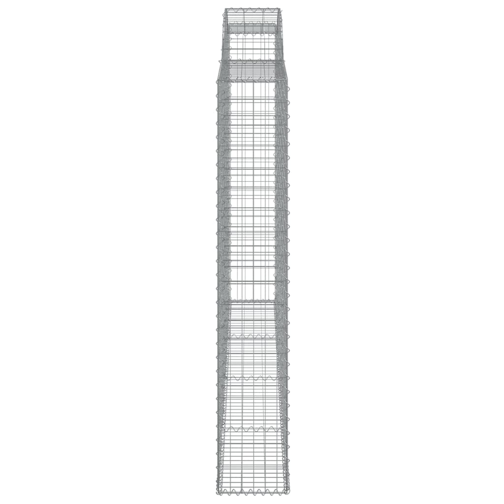 Coșuri gabion arcuite 5 buc, 300x30x180/200 cm, fier galvanizat GartenMobel Dekor
