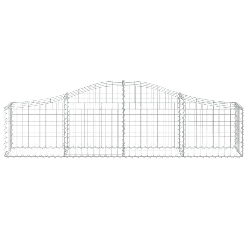 Coșuri gabion arcuite 8 buc, 200x30x40/60 cm, fier galvanizat GartenMobel Dekor