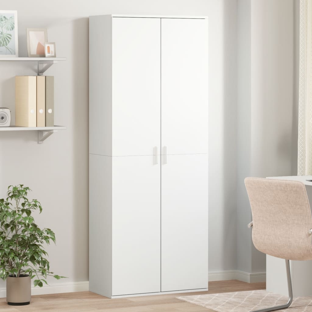 Dulap înalt, alb, 70x35x180 cm, lemn prelucrat GartenMobel Dekor