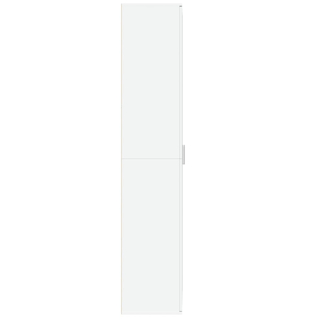 Dulap înalt, alb, 70x35x180 cm, lemn prelucrat GartenMobel Dekor