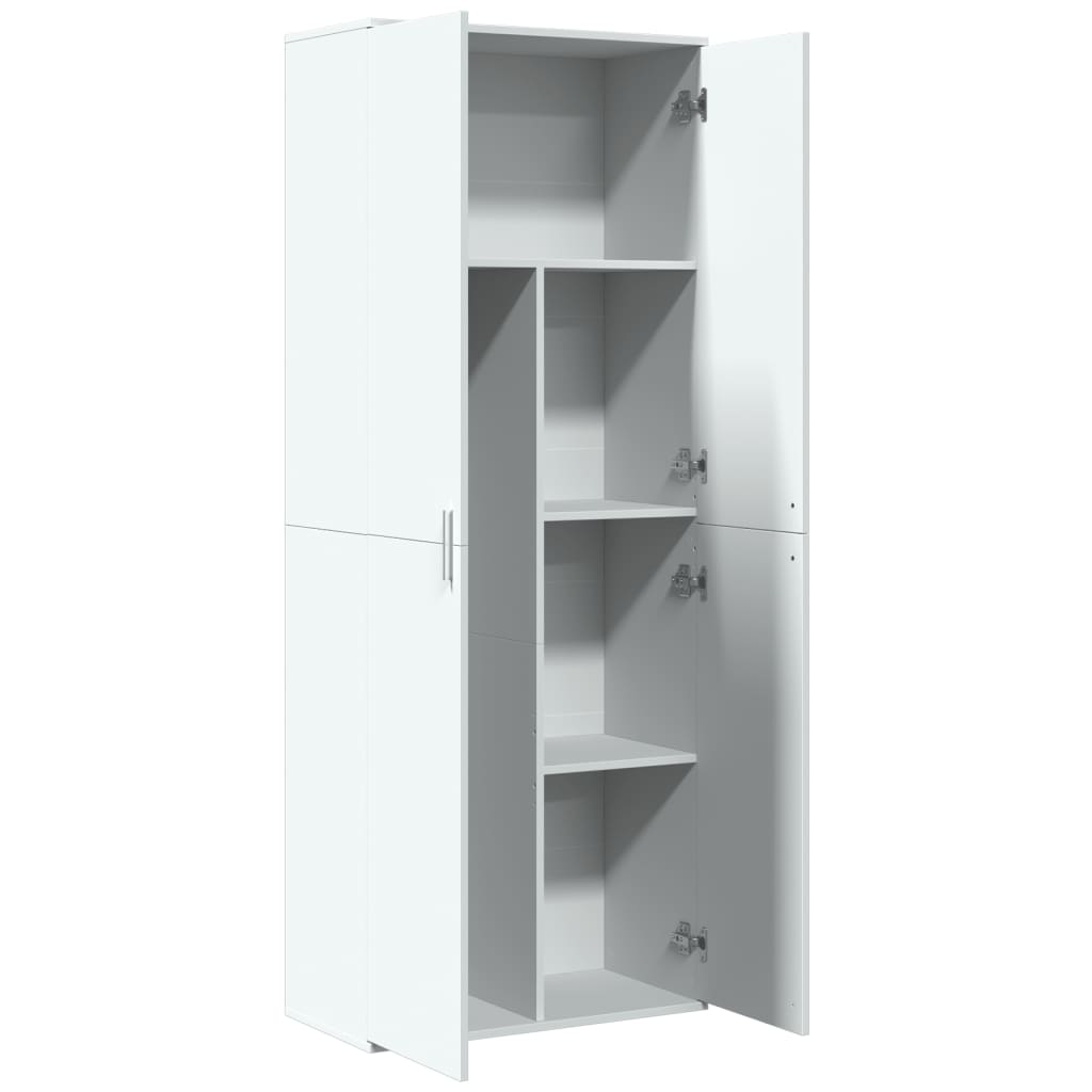 Dulap înalt, alb, 70x35x180 cm, lemn prelucrat GartenMobel Dekor
