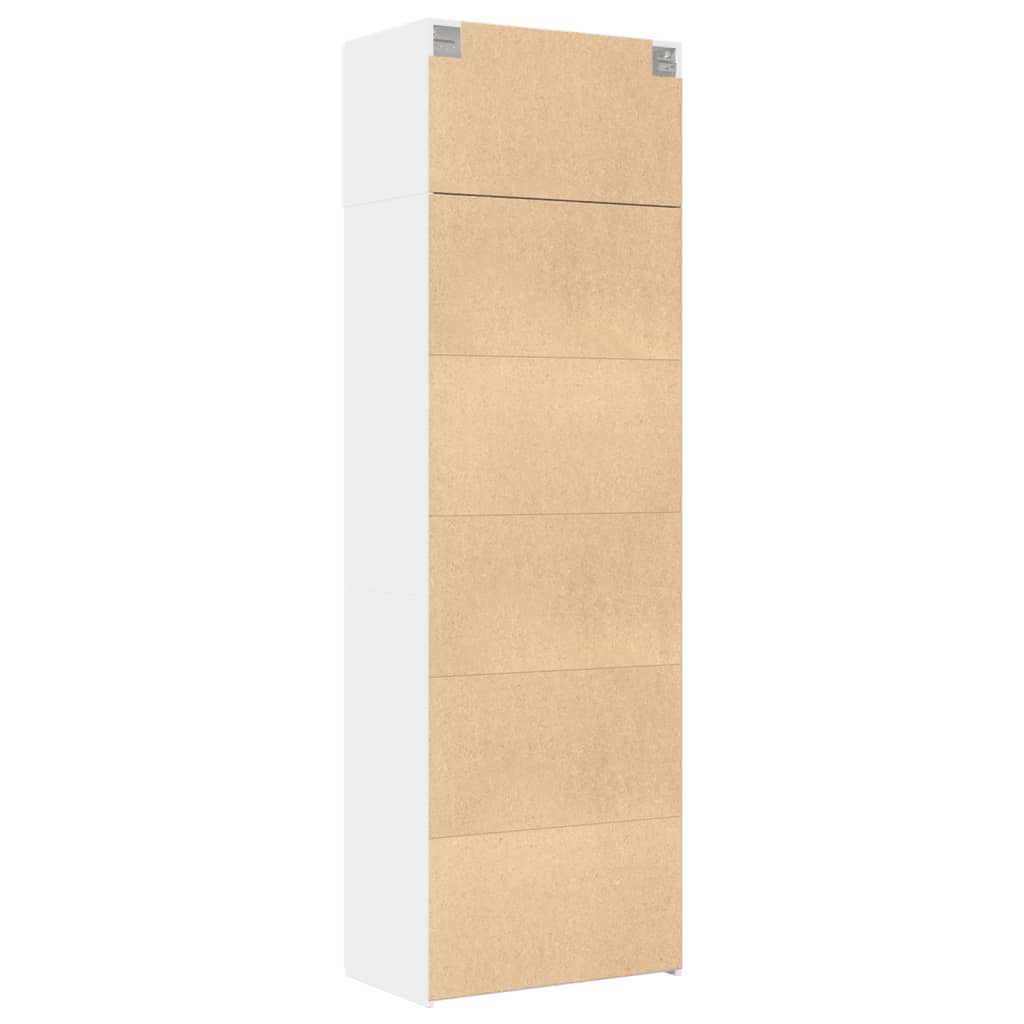Dulap de depozitare, alb, 70x42,5x225 cm, lemn prelucrat GartenMobel Dekor