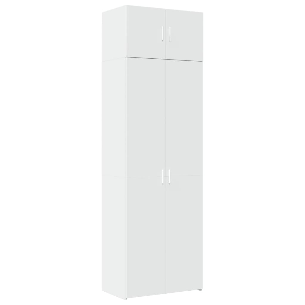 Dulap de depozitare, alb, 70x42,5x225 cm, lemn prelucrat GartenMobel Dekor