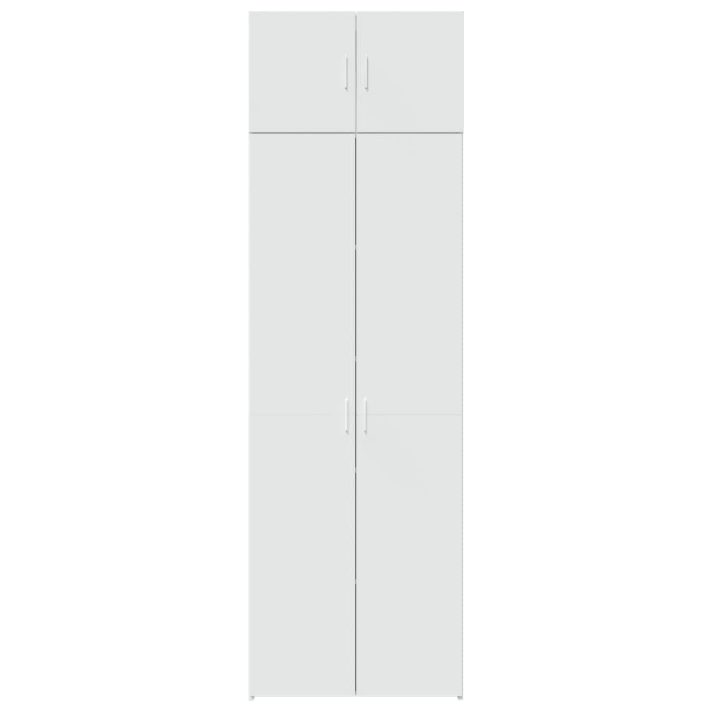 Dulap de depozitare, alb, 70x42,5x225 cm, lemn prelucrat GartenMobel Dekor