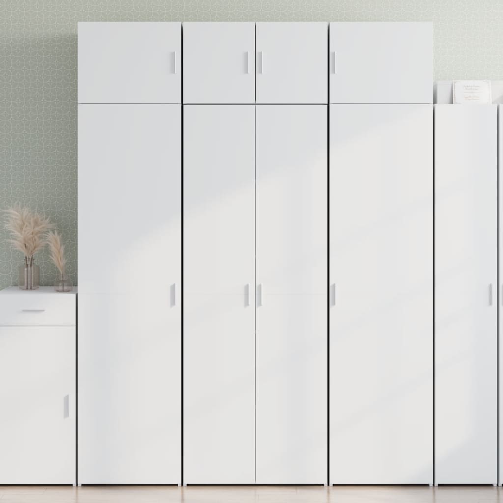 Dulap înalt, alb, 70x42,5x185 cm, lemn prelucrat GartenMobel Dekor