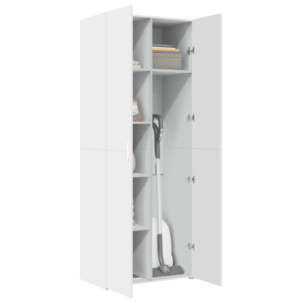 Dulap înalt, alb, 70x42,5x185 cm, lemn prelucrat GartenMobel Dekor