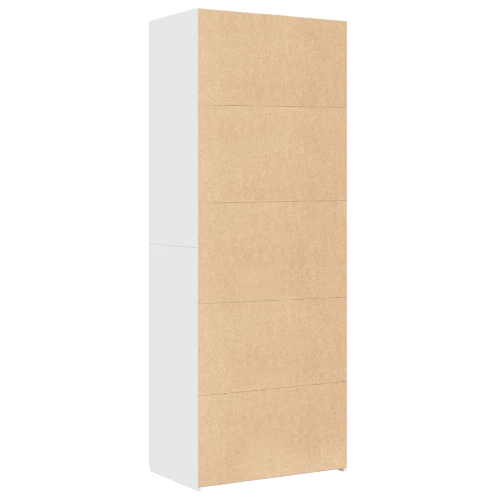 Dulap înalt, alb, 70x42,5x185 cm, lemn prelucrat GartenMobel Dekor