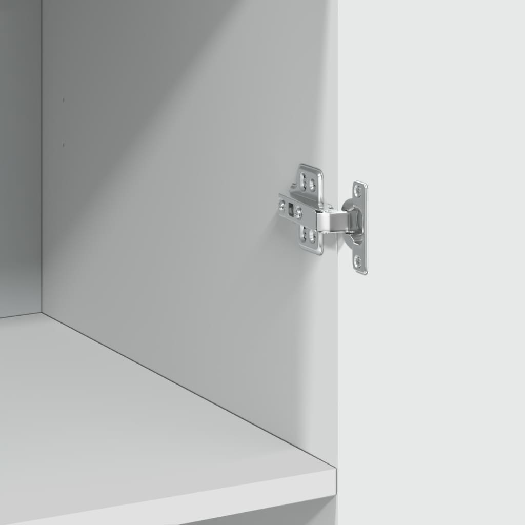 Dulap înalt, alb, 70x42,5x185 cm, lemn prelucrat GartenMobel Dekor