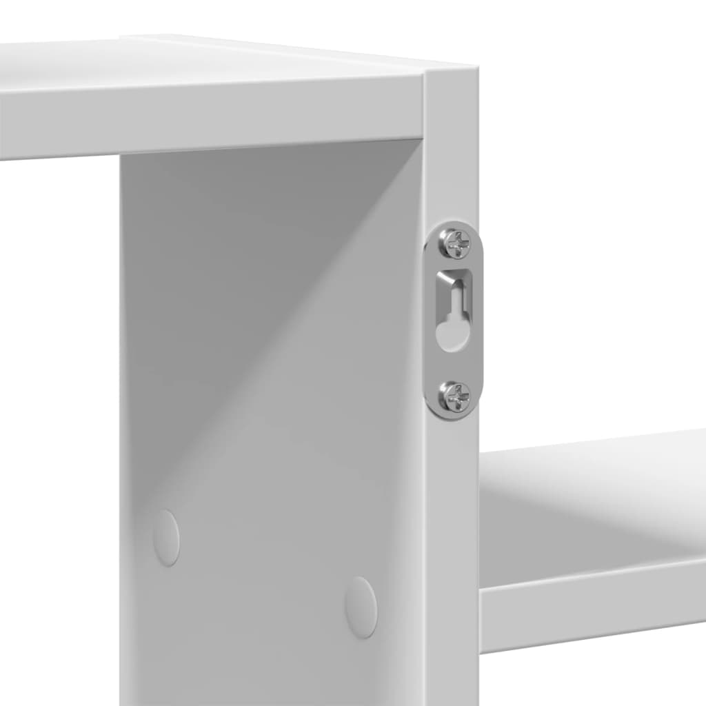 Raft de perete, alb, 104x15x49 cm, lemn prelucrat GartenMobel Dekor