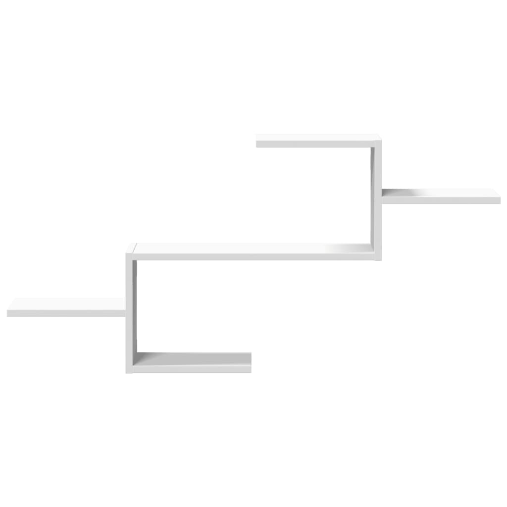 Raft de perete, alb, 104x15x49 cm, lemn prelucrat GartenMobel Dekor