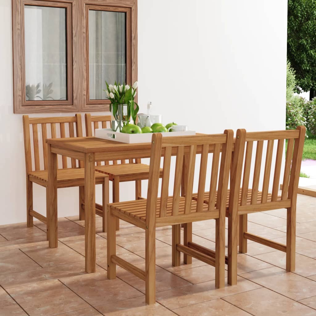 Set mobilier grădină, 5 piese, lemn masiv de tec GartenMobel Dekor