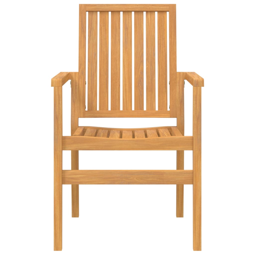 Scaune grădină stivuibile 4 buc. 56,5x57,5x91 cm lemn masiv tec GartenMobel Dekor