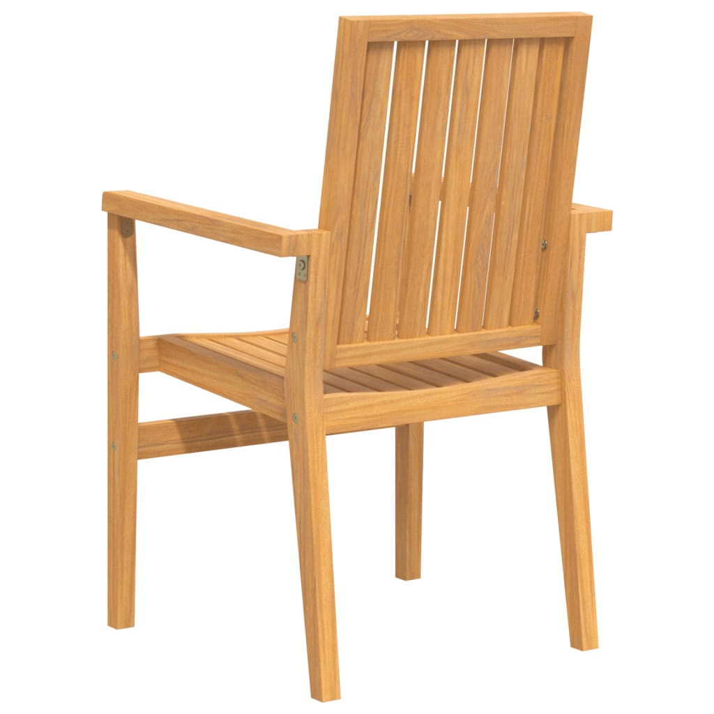 Scaune grădină stivuibile 4 buc. 56,5x57,5x91 cm lemn masiv tec GartenMobel Dekor