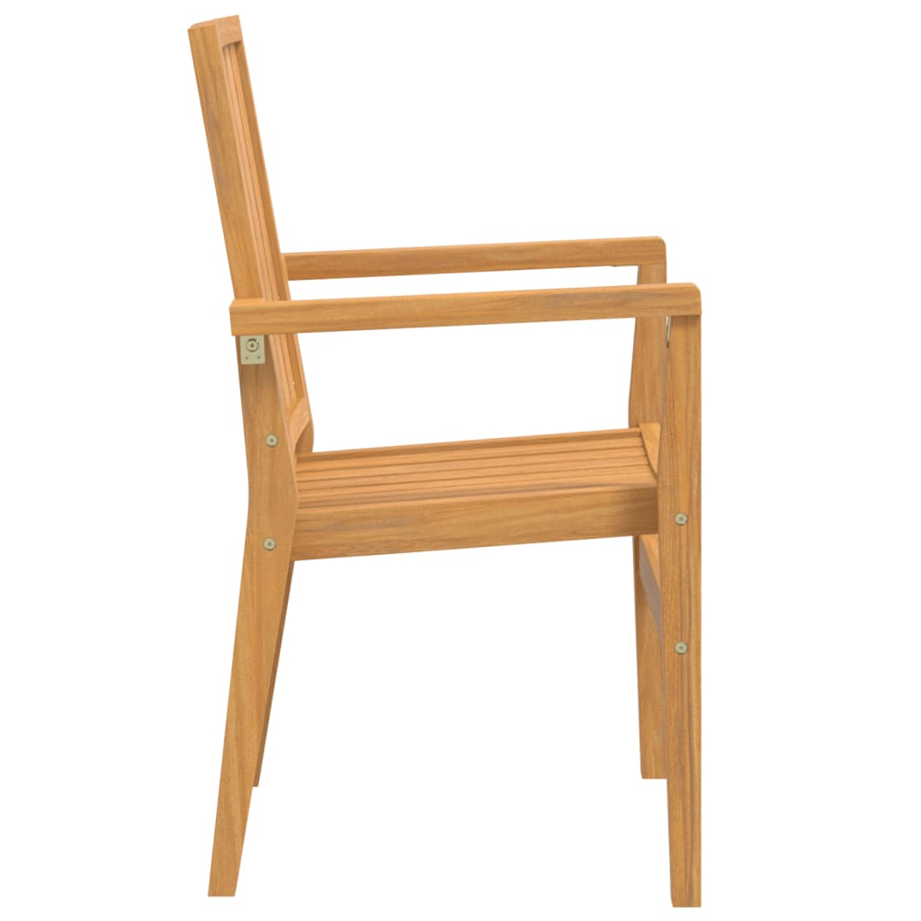Scaune grădină stivuibile 8 buc. 56,5x57,5x91 cm lemn masiv tec GartenMobel Dekor