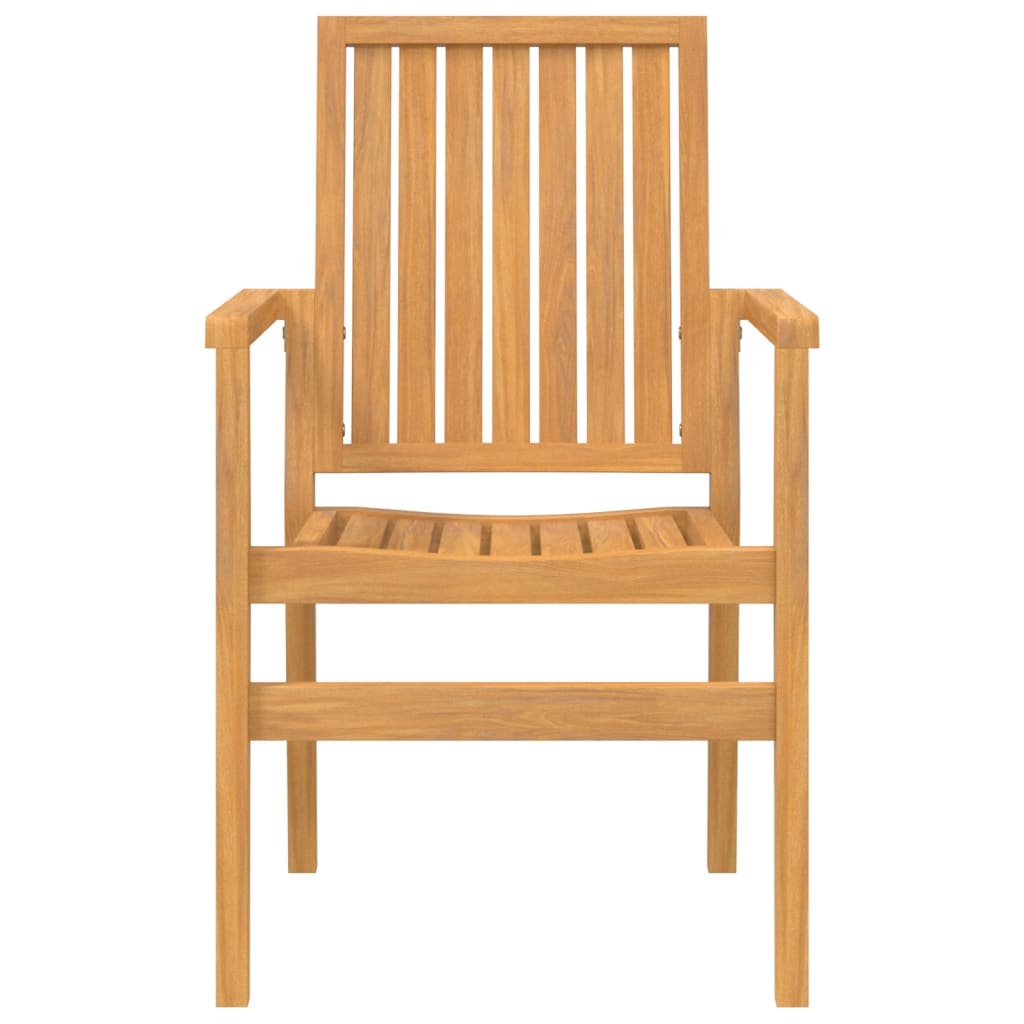Scaune grădină stivuibile 8 buc. 56,5x57,5x91 cm lemn masiv tec GartenMobel Dekor