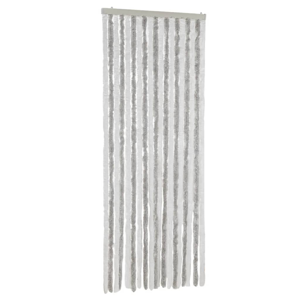 Perdea pentru insecte, gri deschis și alb, 56x185 cm, chenille GartenMobel Dekor